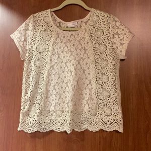 coco + jameson lace crop top